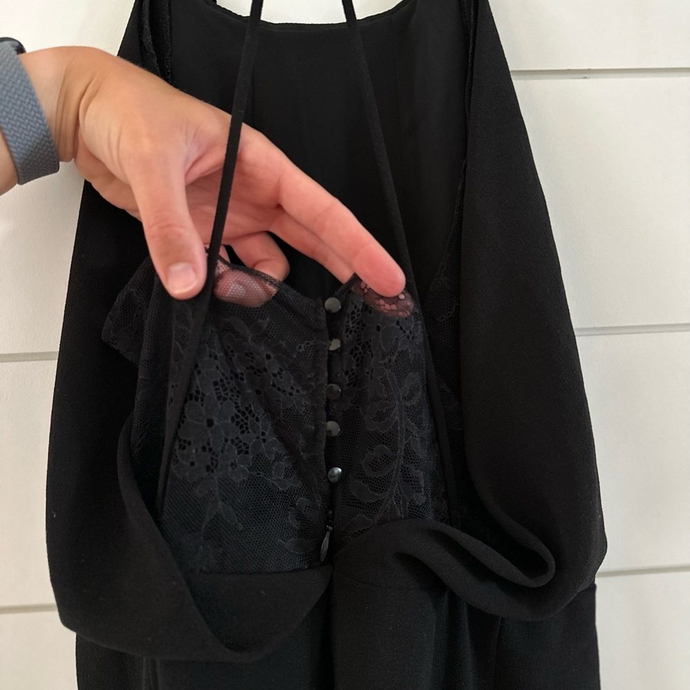 Zara black lace dress
